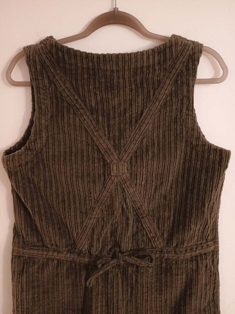 Vintage Pinafore Dress Bundle Of 2 Black Green 100% Cotton Medium Women's - Picture 5 of 15